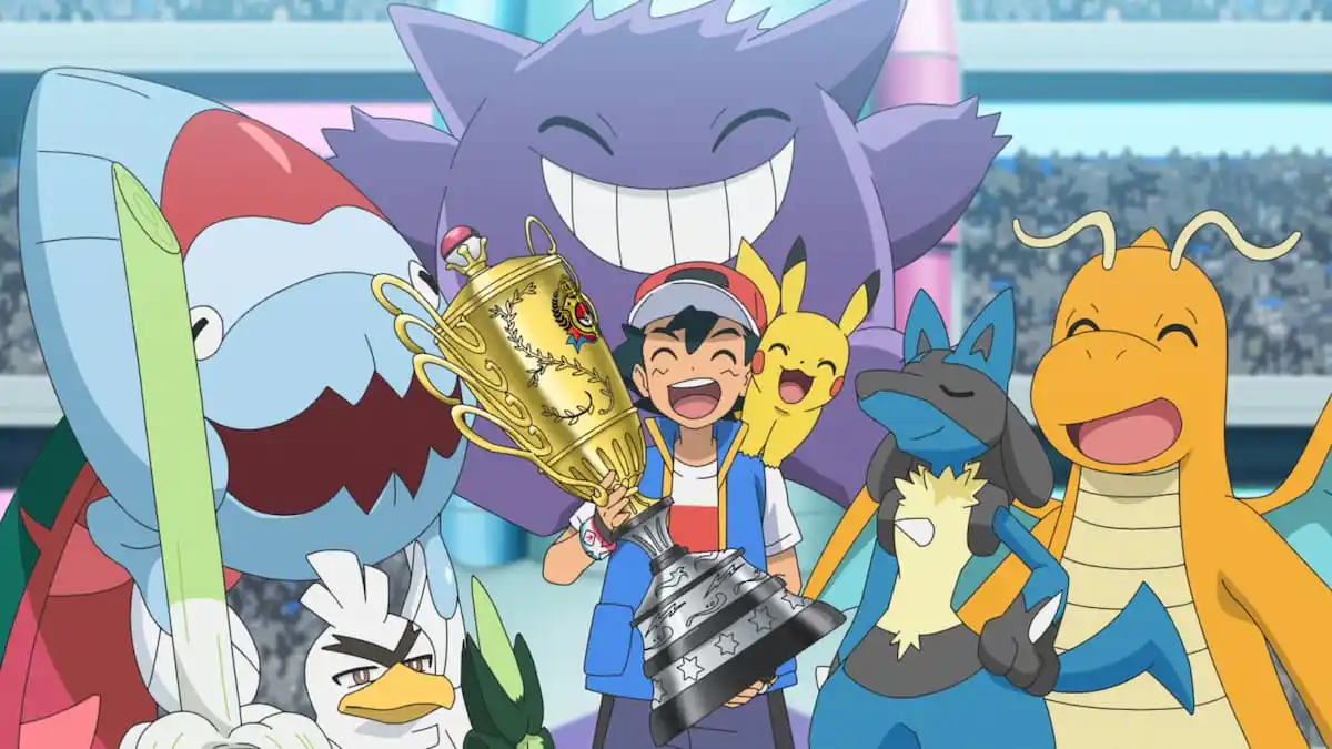 Ash Ketchum과 그의 Pokémon이 우승을 차지했습니다.