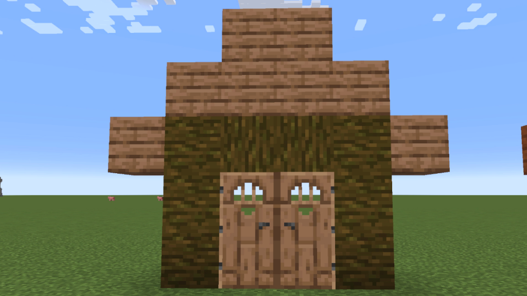 Minecraft의 정글 나무 집 프레임
