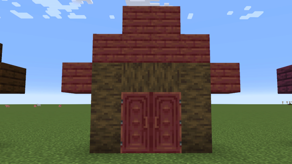 Minecraft의 맹그로브 나무 집 프레임