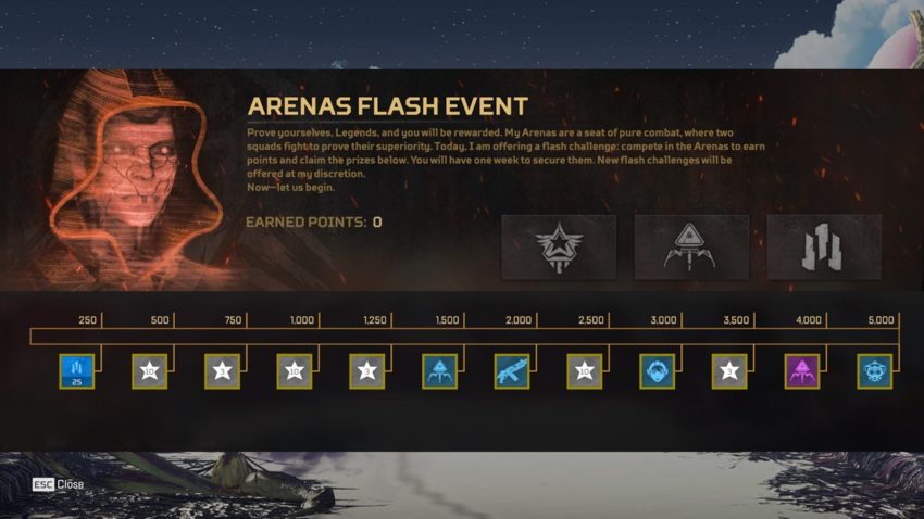 Arenas Flash Event 2 상품
